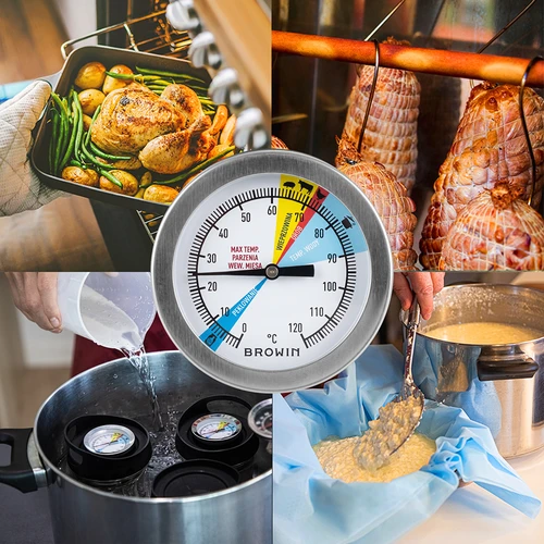 Termometro per cuoci-prosciutto 1,5 kg e 3 kg (0 °C a +120 °C) 12,5 cm - 6