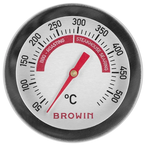 Termometro per griglia e BBQ, da 50 a +500°C, bimetallico, 5,3 cm - 2