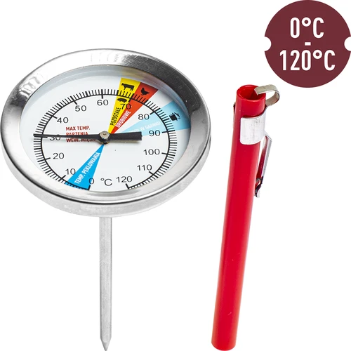 Termometro per pressa per prosciutto 0,8 kg (0°C a +120°C) 9,0cm - 2