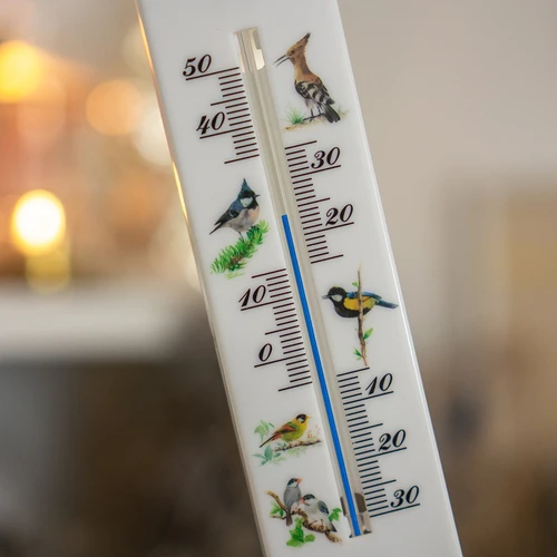 Termometro universale con grafica - uccelli (-30°C a +50°C) 20cm - 4