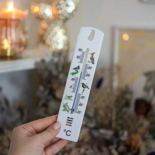 Termometro universale con grafica - Uccelli (da -30°C a +50°C) 20 cm - 3