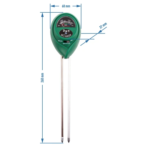 Tester del suolo 3 in 1 - pH, umidità, esposizione al sole - 4