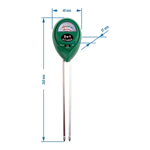 Tester del terreno 2 in 1 - pH, umidità - 4