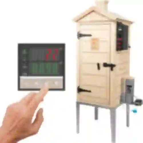Affumicatore elettrico dragON PLYWOOD NATURE 100E con modulo riscaldante elettrico e controller
