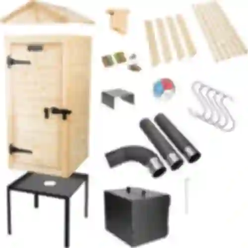 Affumicatore in legno 100 cm, con focolare