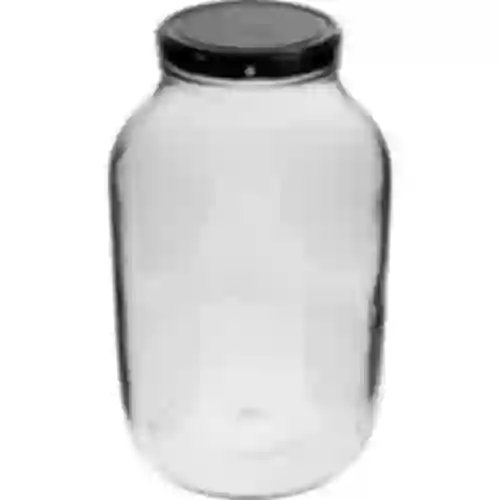 Barattolo 4L con coperchio nero ø 100