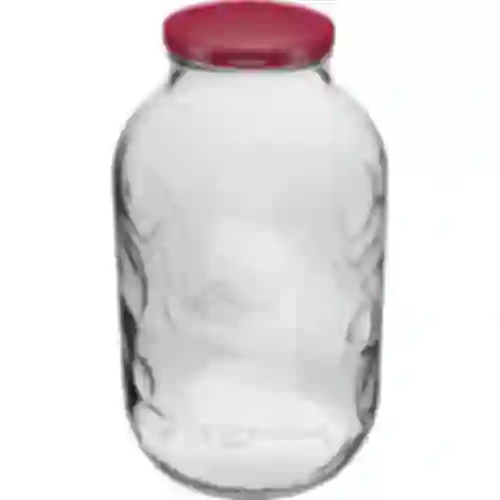 Barattolo 5L con ornamento coperchio bordeaux fi 100