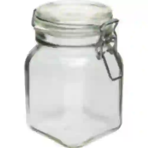 Barattolo Comfort 750 ml quadrato. chiusura ermetica