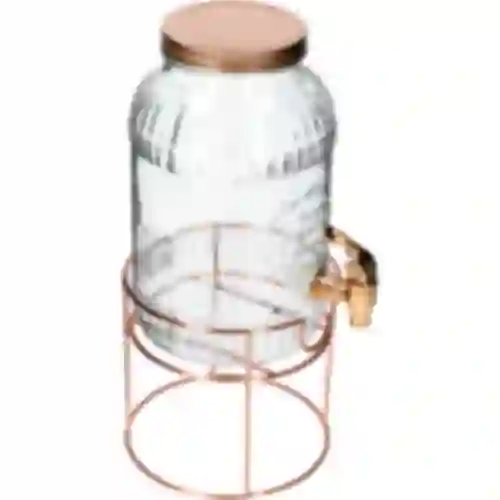 Barattolo con rubinetto 3,8 L su supporto