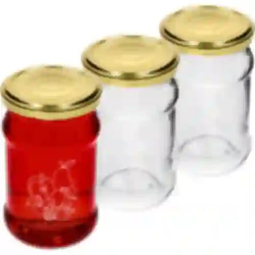 Barattolo TO 300ml con stampa - mix di frutta e coperchio fi66/4 - 3 pezzi