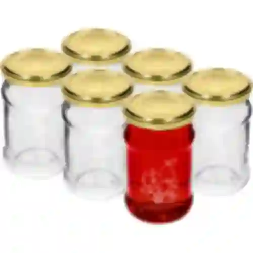 Barattolo TO 300ml con stampa - mix di frutta e coperchio fi66/4 - 6 pezzi