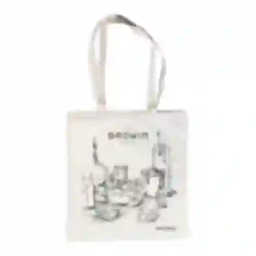 Borsa di cotone - schizzo lavorazione domestica