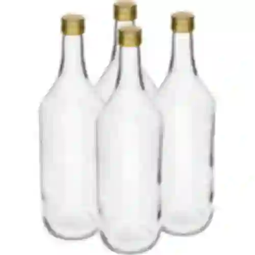 Bottiglia 1 L da Tavola con tappo fi28 - 4 pz.
