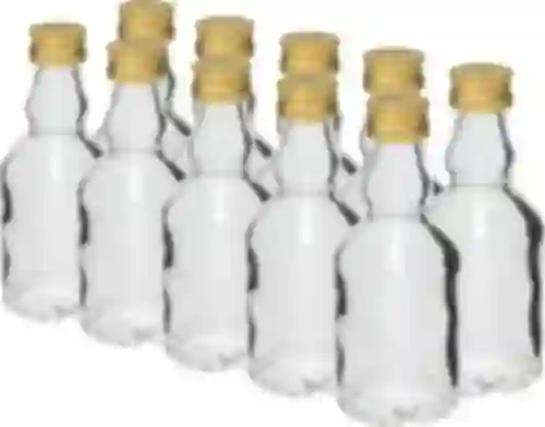 Bottiglia Maluch 50 ml con tappo - 10 pezzi
