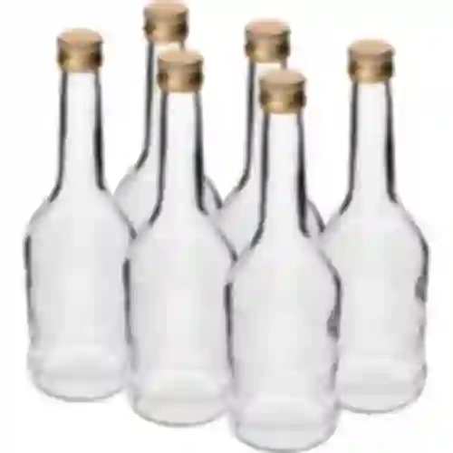 Bottiglia Napoleon 500 ml con tappo fi28, 6 pezzi
