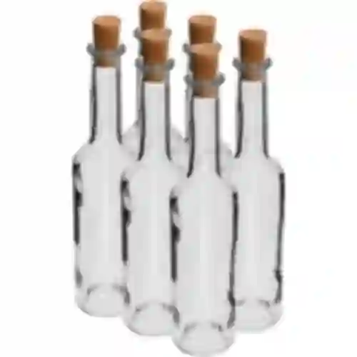 Bottiglia per liquore 350 ml 6 pz + 6 tappi