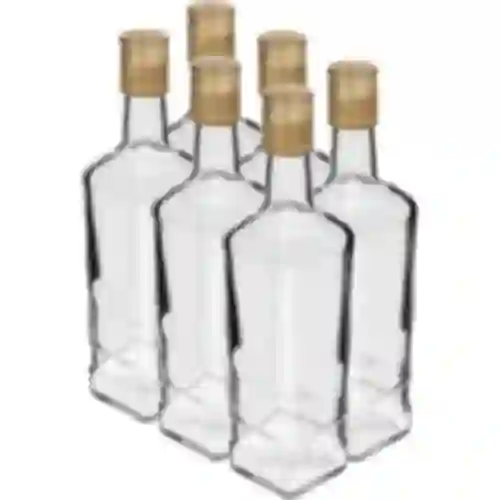 Bottiglia Principale 500 ml con tappo, 6 pezzi