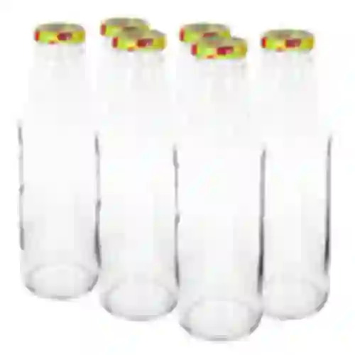 Bottiglia TO per succo 750ml con tappo fi43 - 6 pezzi