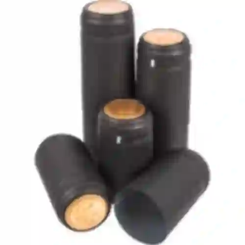 Cappucci con perforazione neri fi31mm 100pz.