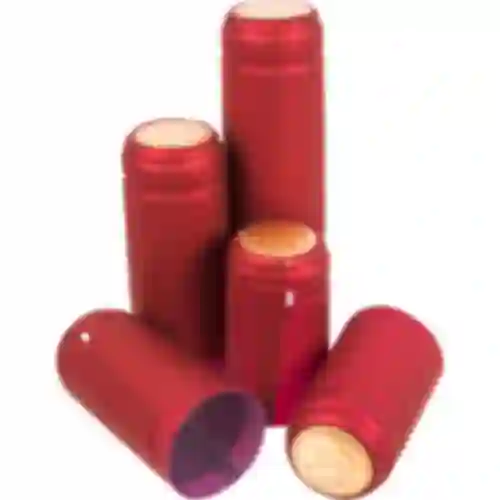 Cappucci con perforazione rossi fi31mm 100pz.