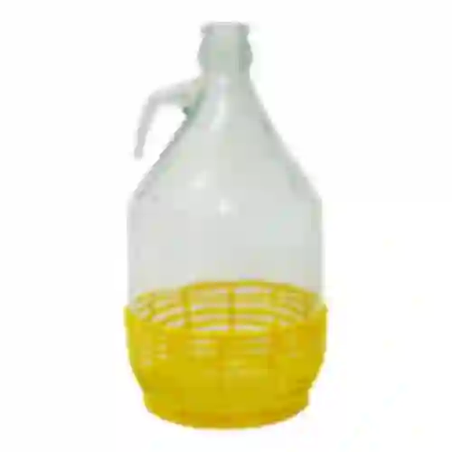 Damigiana Dama 5 L con manico in vetro