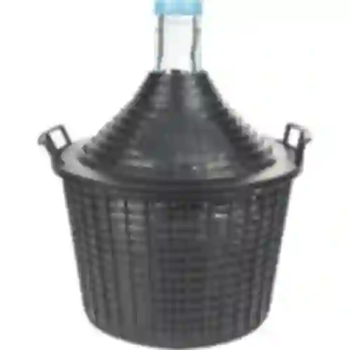 Damigiana per vino 10 L in cesto di plastica