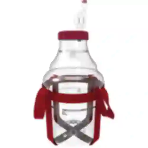 Damigiana per vino leggera, infrangibile, con cinghie, 10 L