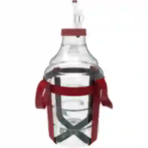 Damigiana per vino leggera, infrangibile, con cinghie, 20 L