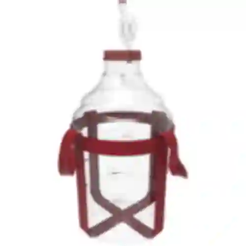 Damigiana per vino leggera, infrangibile, con cinghie, 25 L
