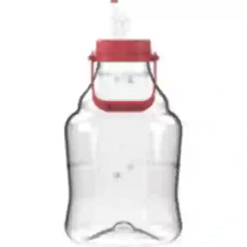 Damigiana per vino leggera, infrangibile, con manico, 10 L
