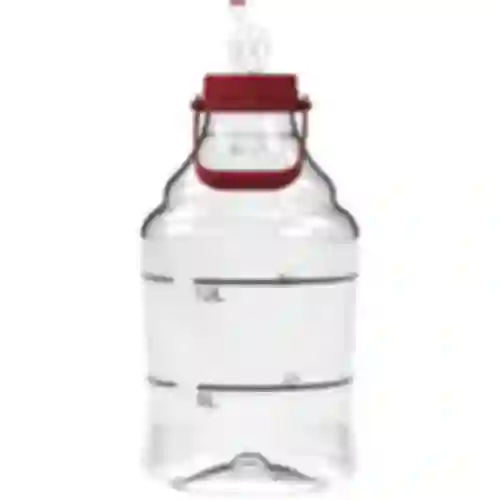 Damigiana per vino leggera, infrangibile, con manico, 15 L