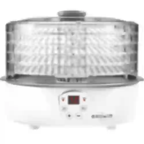 Essiccatore per funghi, frutta, verdure e erbe con regolazione della temperatura, 240W, trasparente