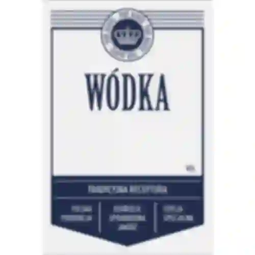 Etichette autoadesive 60x90 mm per bottiglie, vodka, bianche, 20 pezzi