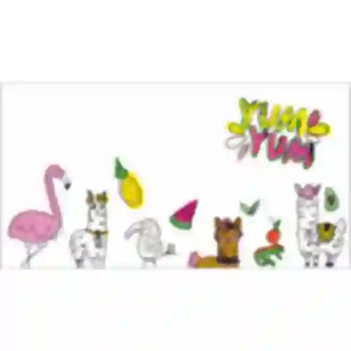 Etichette autoadesive motivo per bambini 85/45 mm - 20 pezzi