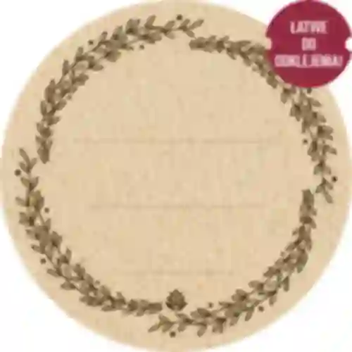 Etichette rotonde fi 66,5mm per coperchi/barattoli - 20 pezzi