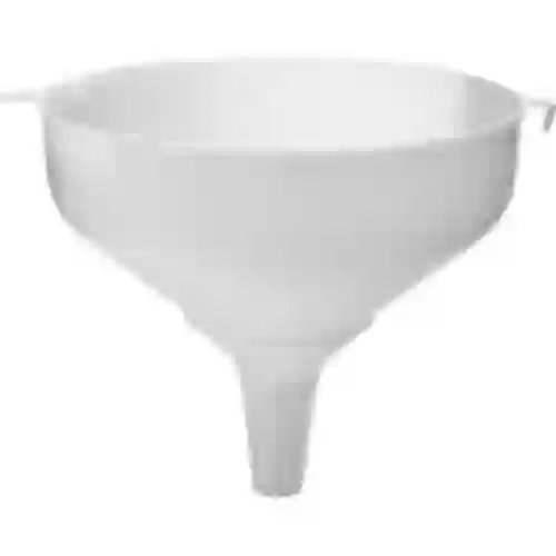 Imbuto in plastica bianco fi 25cm