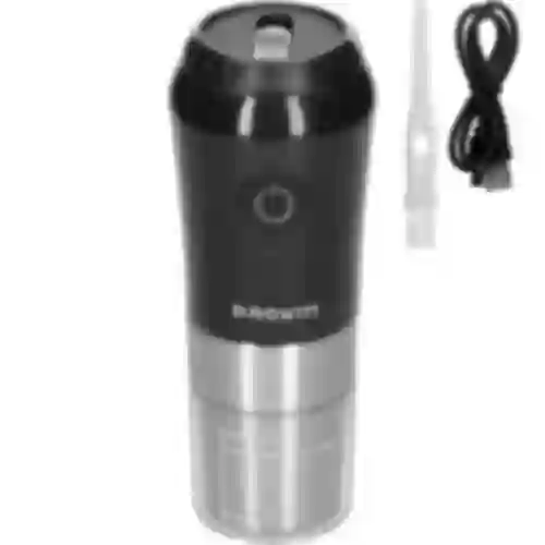 Macinacaffè - elettrico, a macine, con infusore e tazza