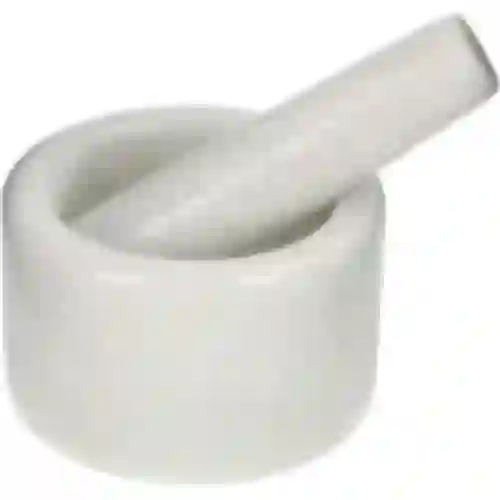 Mortaio da cucina in marmo, bianco, fi 10 cm
