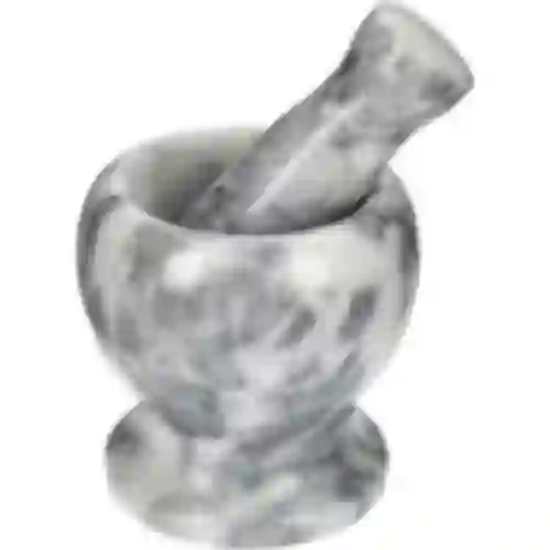 Mortaio da cucina in marmo, grigio, fi 10,5 cm