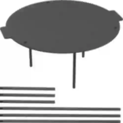 Padella grill, in ghisa, diametro 44 cm