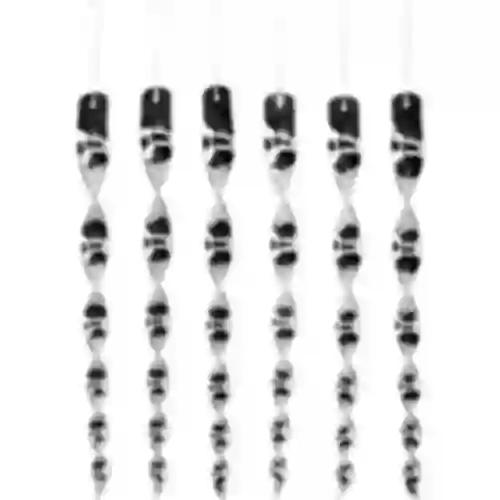 Repellente per uccelli – spirali riflettenti color argento, 6 pezzi