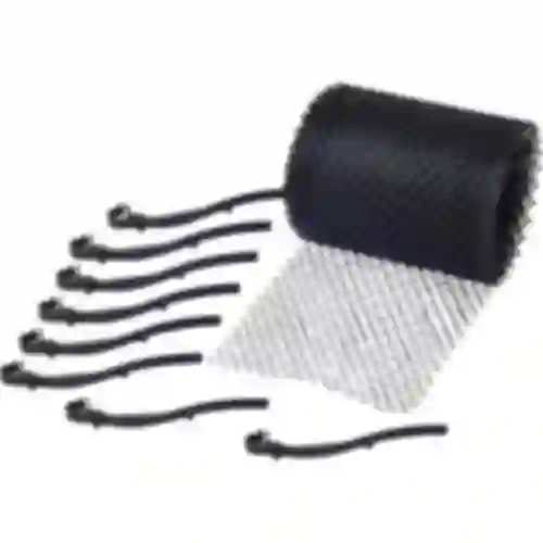 Rete protettiva per grondaia 0,16x6m + 15 clip