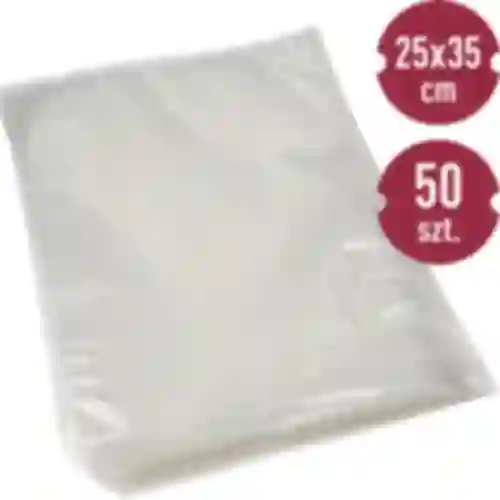Sacchetti goffrati per sigillatrice sottovuoto 25 x 35 cm, 50 pezzi