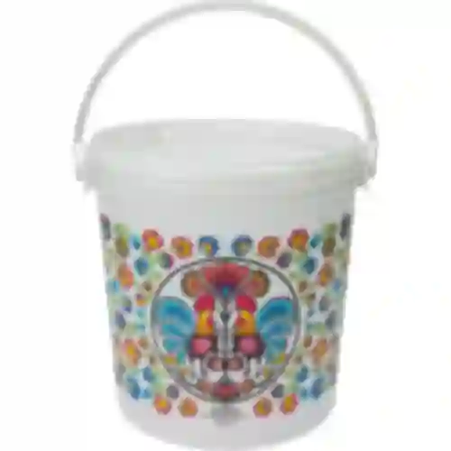 Secchio alimentare GWIOZDA - con coperchio, 10 L