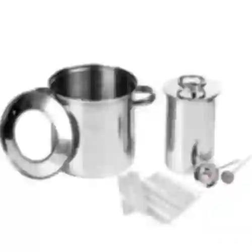 Set con mantello d'acqua - pressa per prosciutto 1,5 kg + pentola