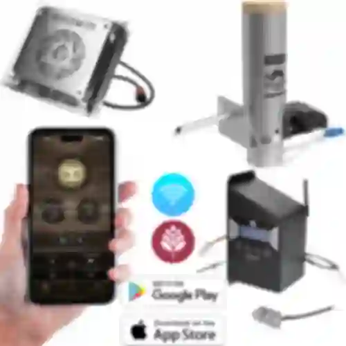 Set dragON per affumicatoi - moduli IQ con Wi-Fi e generatore di fumo JET 2 LONG con ceneriera