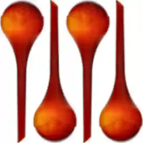 Sfere di irrigazione per piante, ambra trasparente, 400 ml, 4 pezzi