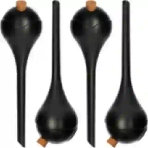 Sfere di irrigazione per piante, nere opache, con tappo, 400ml, 4 pezzi