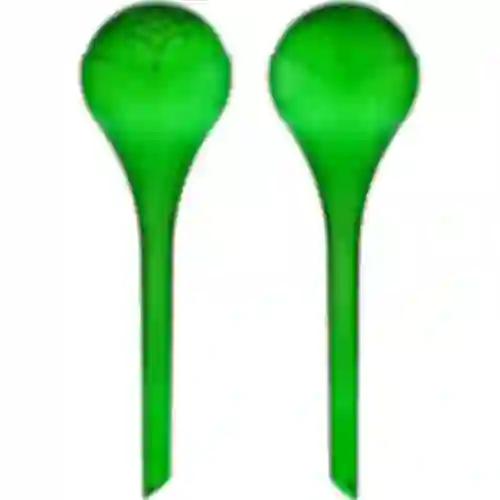 Sfere di irrigazione per piante, verdi trasparenti, 400 ml, 2 pezzi