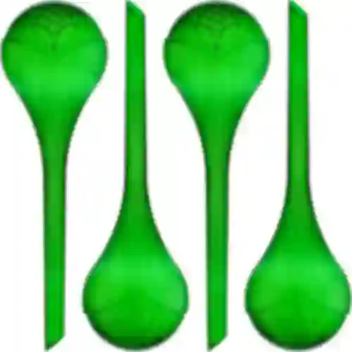 Sfere di irrigazione per piante, verdi trasparenti, 400 ml, 4 pezzi